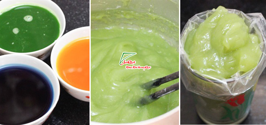 Nấu b&aacute;nh lọt tam sắc